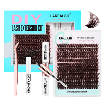 Brown 100D Cluster Lashes Kit