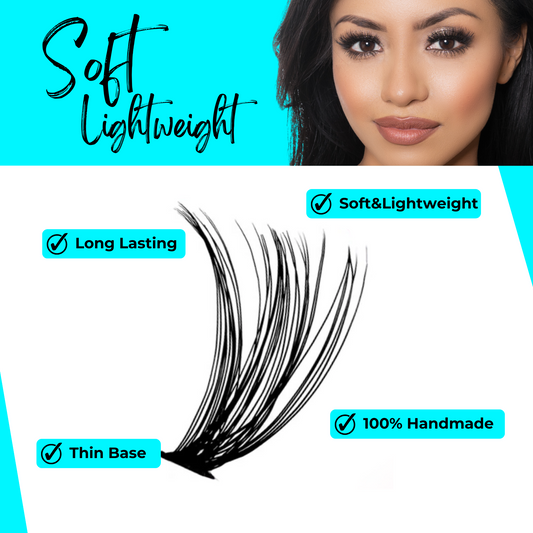 280pcs 30D+40D Cluster Lash Extension