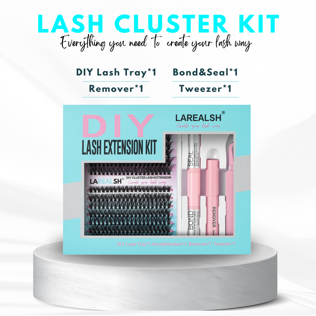 240pcs 30D Lash Cluster DIY Eyelash Extension Kit