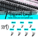 240pcs 30D Lash Cluster DIY Eyelash Extension Kit