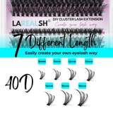 280pcs 40D Lash Cluster DIY Eyelash Extension Kit