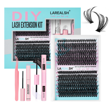 280pcs 40D+50D Lash Cluster DIY Eyelash Extension Kit