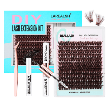 Brown 80D Cluster Lashes Kit