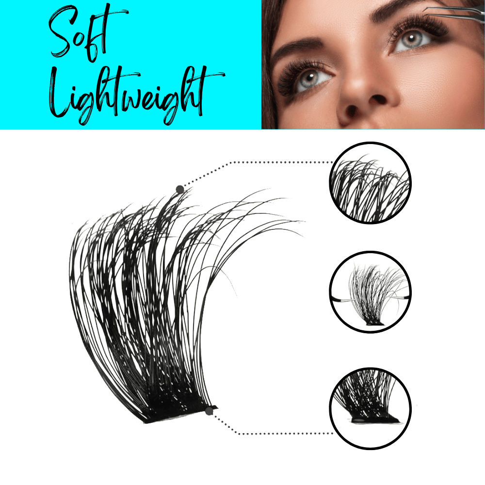 280pcs 80D+100D Lash Cluster DIY Eyelash Extension Kit