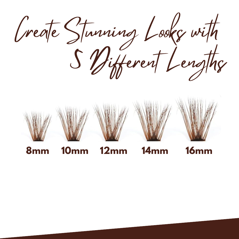 Brown 40D Cluster Lashes Kit