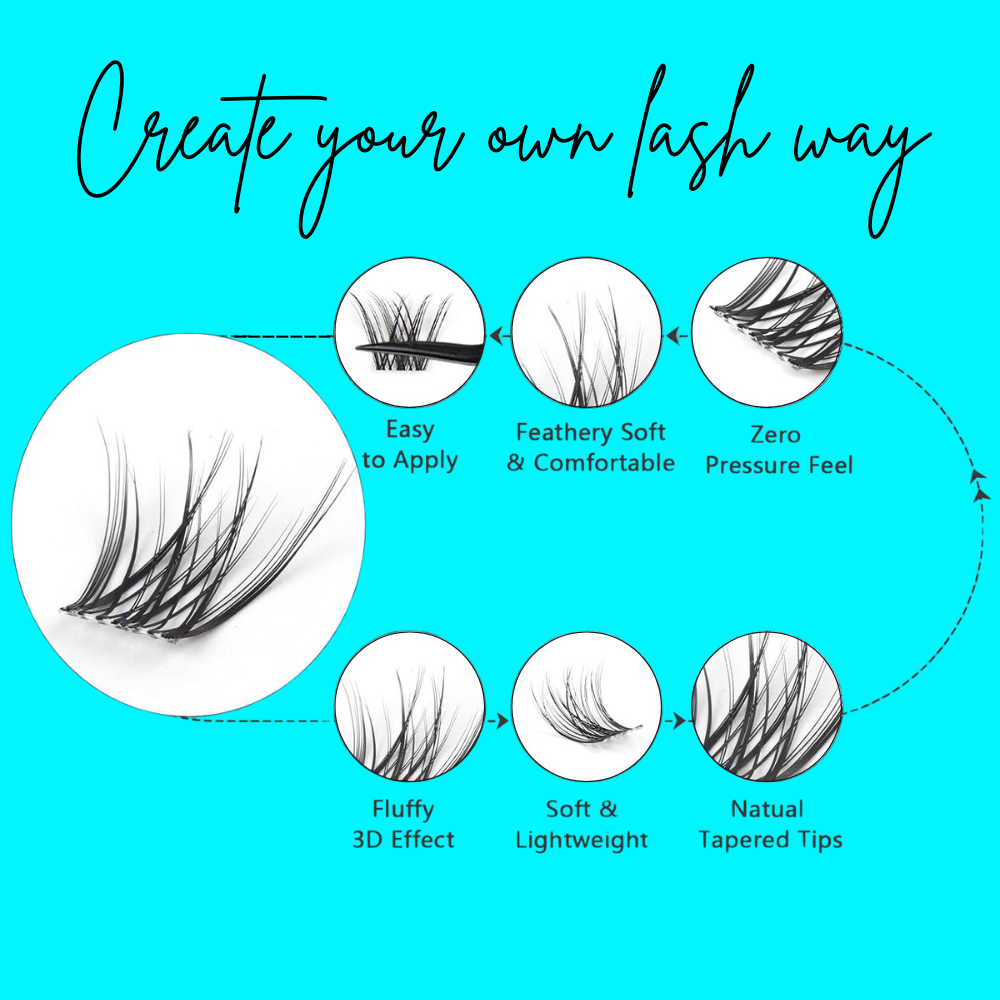Daily Fluffy 144pcs DIY Cluster lashes