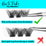 280pcs 30D+40D Lash Cluster DIY Eyelash Extension Kit