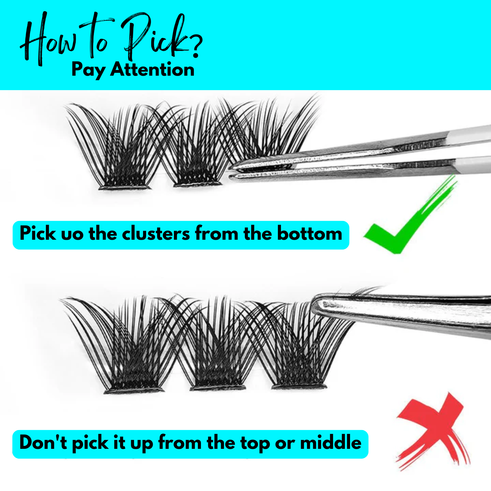 240pcs 30D Lash Cluster DIY Eyelash Extension Kit
