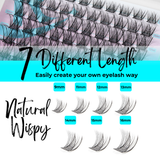 Aurora 140pcs Natural Cluster Lash Extension 8-16mm Mixed
